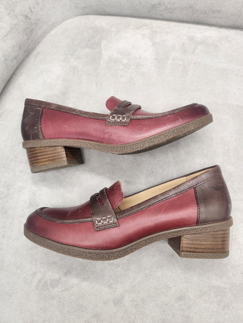 Dansko Dress Loafers 9.5 Burgundy Red Leather Danica Retro Classic New $165